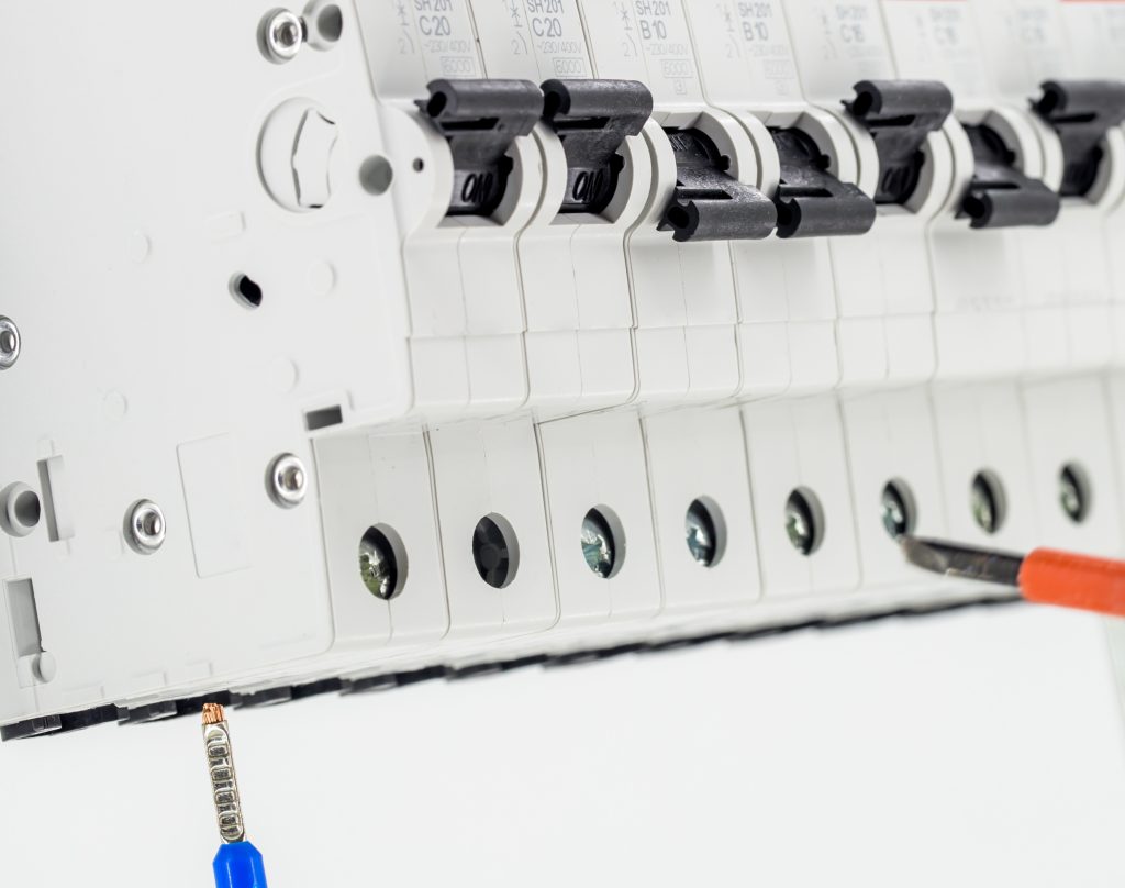 electric machines, switches, isolated on white background