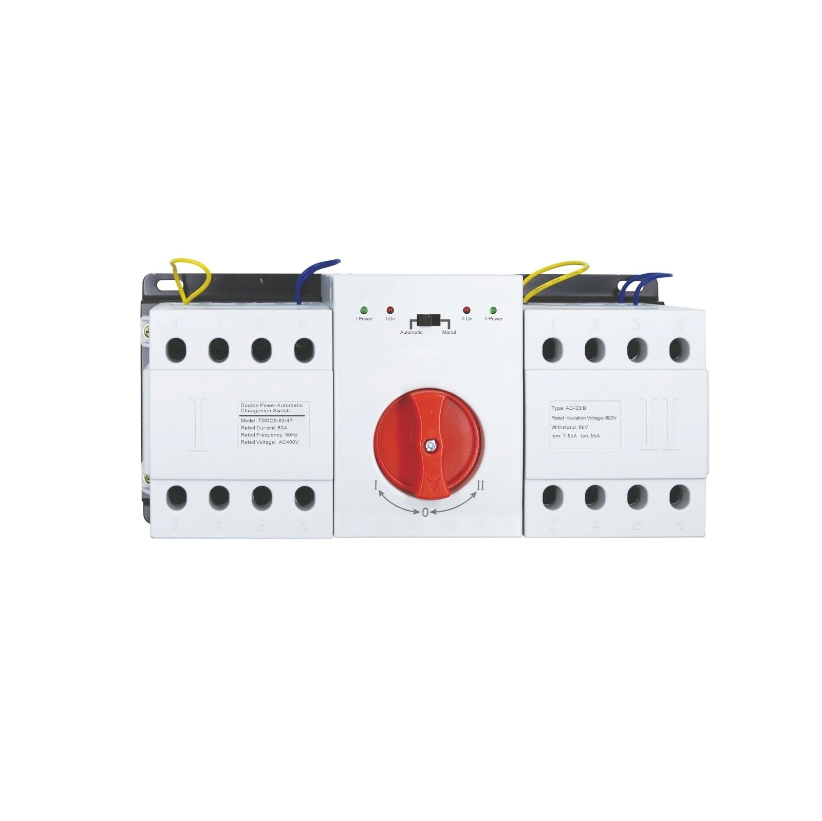 OMMQ6-63 Double Power Automatic Changeover Switch product image
