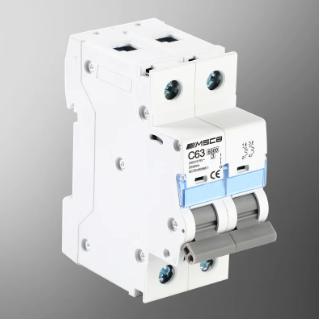 An MCB (miniature circuit breaker)