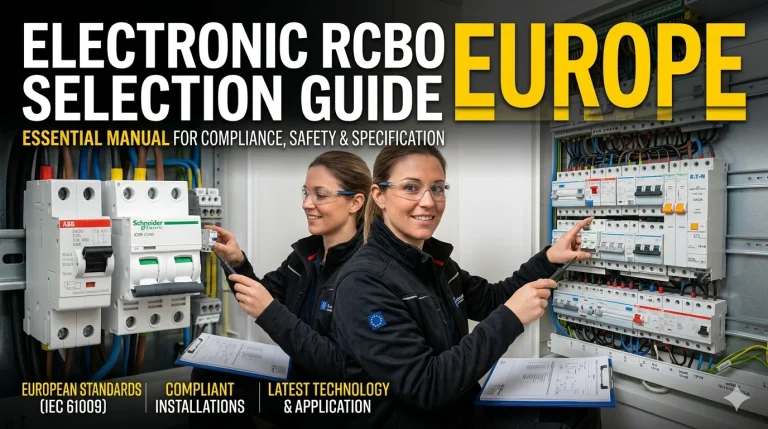 Electronic RCBO Selection Guide Europe