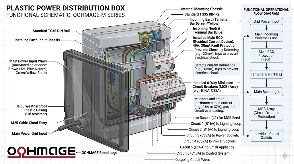 Plastic Electrical Distribution Box