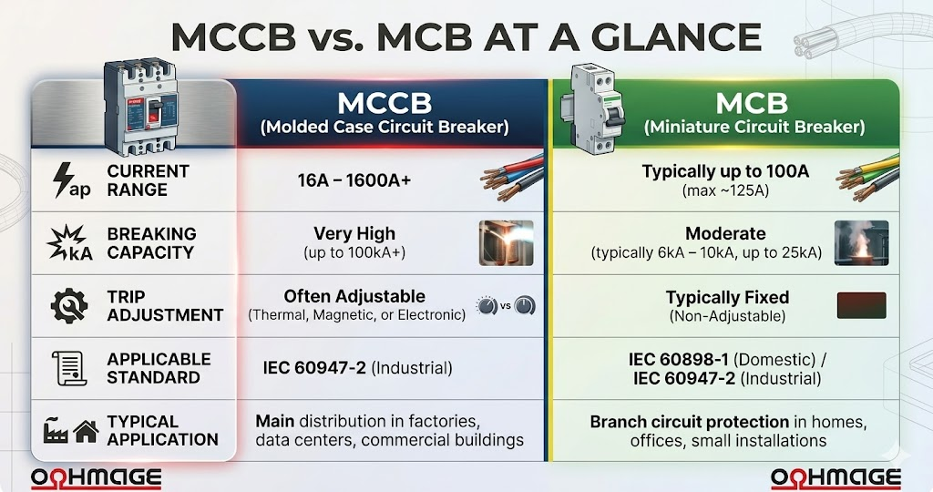 MCCB vs. MCB