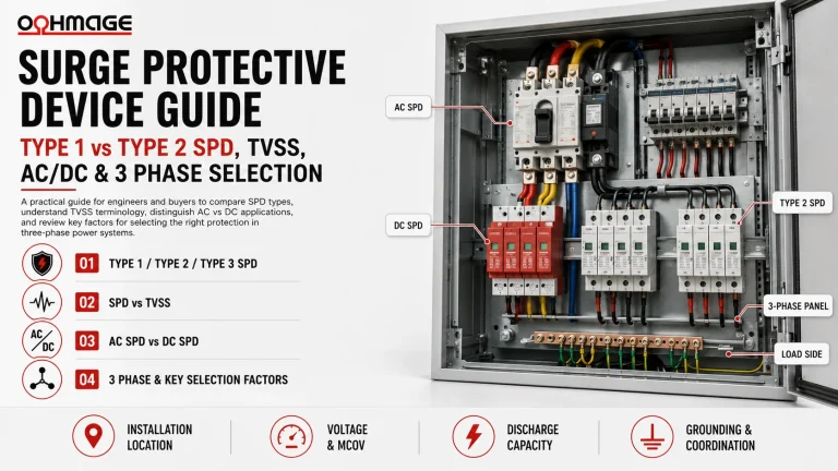 Surge Protective Device Guide: Type 1 vs Type 2 SPD, TVSS, AC/DC & 3 Phase Selection