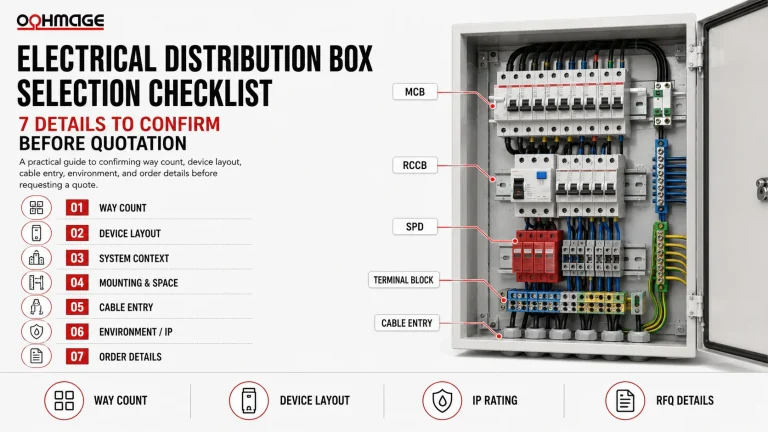 Electrical Distribution Box Selection Checklist: 7 Details to Confirm Before Quotation